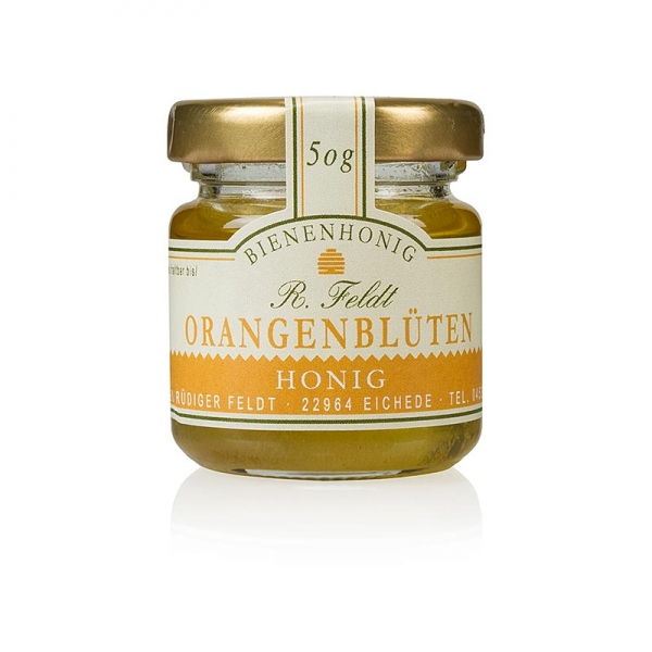 Orangenblüten-Honig, Spanien, goldfarben, flüssig, lieblich, Portionsglas, 50g