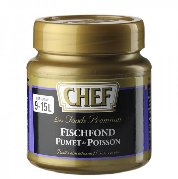 CHEF Premium Konzentrat - Fischfond, leicht pastös, hell, für 9-15 L, 630g