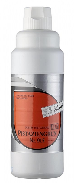 Lebensmittelfarbe plus, pistaziengrün, flüssig, 915, Dreidoppel, 1 l