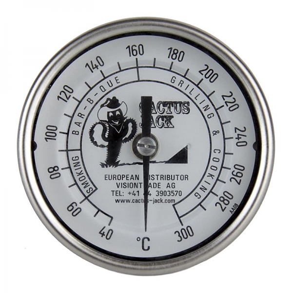 Zubehör - Thermometer, mit Schraubgewinde, Edelstahl, für alle Smoker Modelle, 1 St