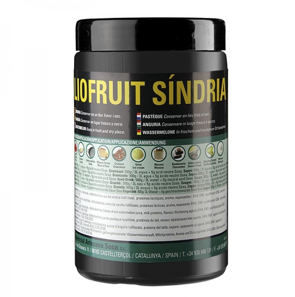 Pulver - Wassermelone, gefriergetrocknet, mit Zucker und Maltodextrin, 750g