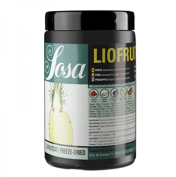 Pulver - Ananas, gefriergetrocknet, mit Zucker, 750g