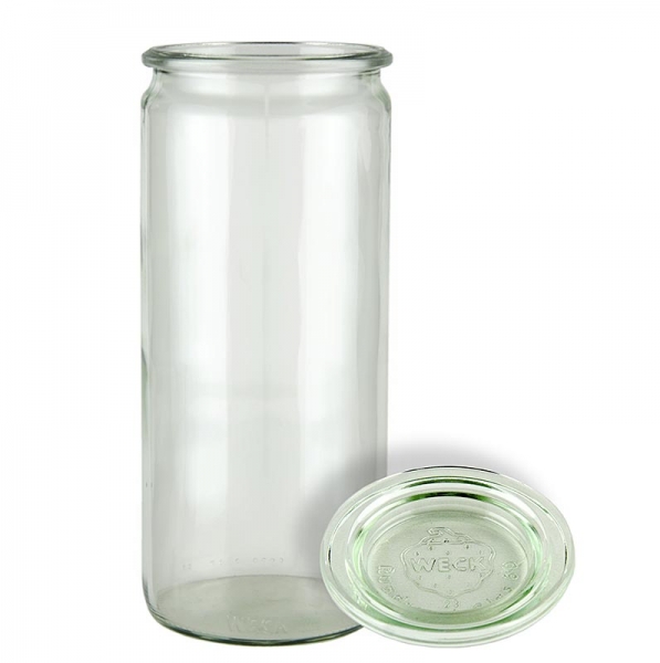 Sturzform Stangen-Glas, ø 80mm, 1062 ml, ohne Klammern u. Gummiring, Weck, 1 St