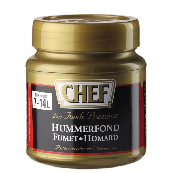 CHEF Premium Konzentrat - Hummerfond, leicht pastös, orangerot, für 7-14 L, 560g
