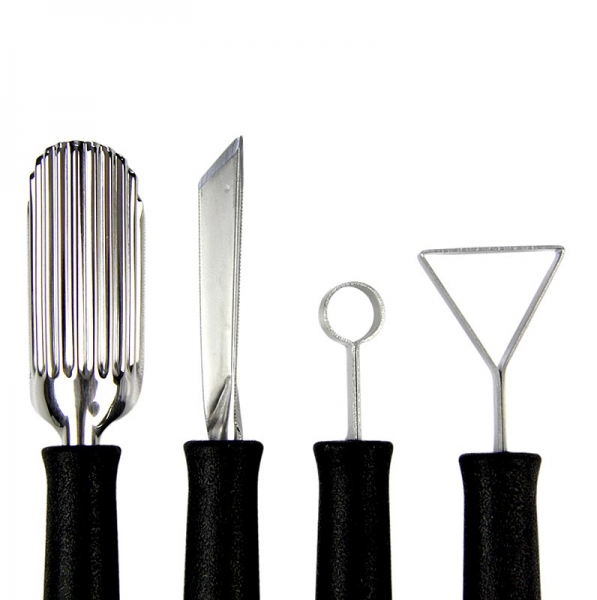 Schnitzmesserset "Special": Schnitz- und Kerbmesser, Kugelformer, Edelstahl, 8 tlg.