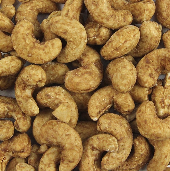 Gewürzgarten Cashewkerne, ganz, mit Rauchgewürz, 110g