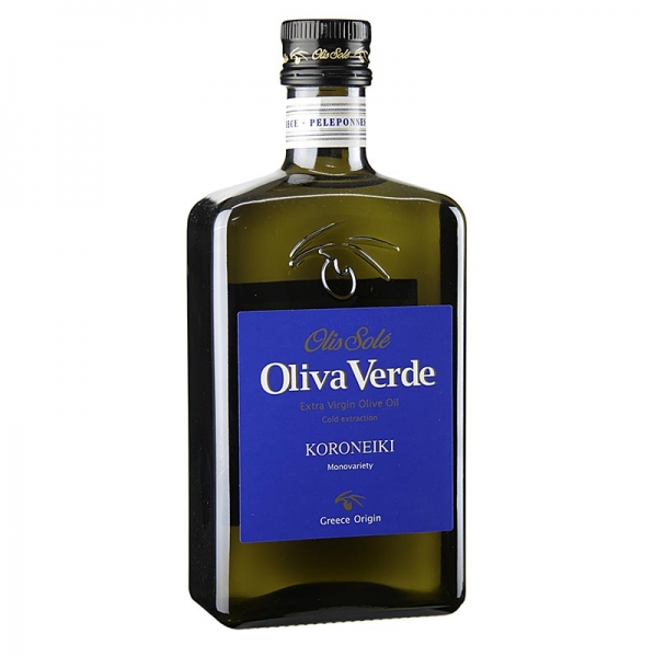 Oliva Verde Olivenöl Extra Nativ, aus Koroneiki Oliven, Peloponnes, 500 ml