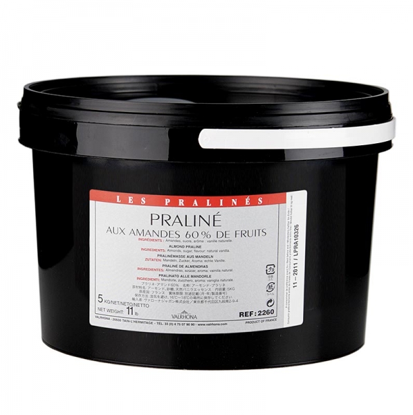 Praliné Masse fein, 60% Mandel, intensive Nuss- und kräftige Karamellnoten, 5 kg