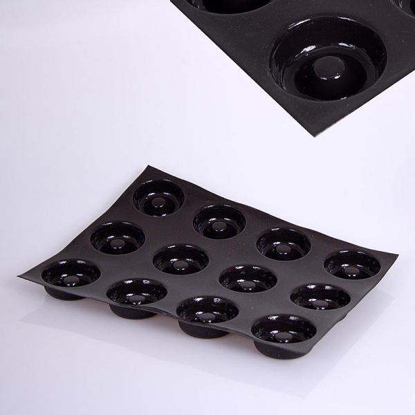 Flexipan Matte 40x30cm, 12 Savarins, ø 70mm, 23mm tief, 65ml, No.2476, 1 St