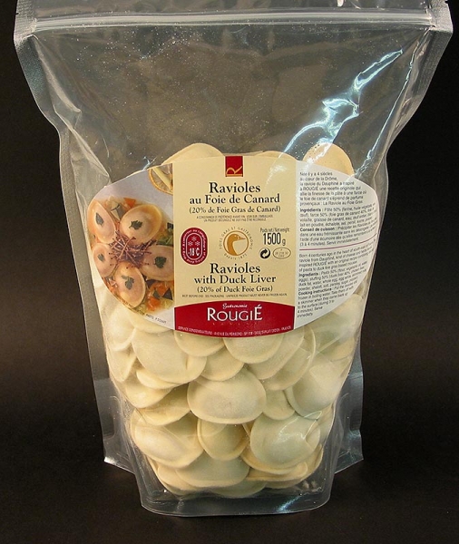 Ravioli mit Entenstopfleber, Rougié, TK, 1,5 kg, ca.145 St