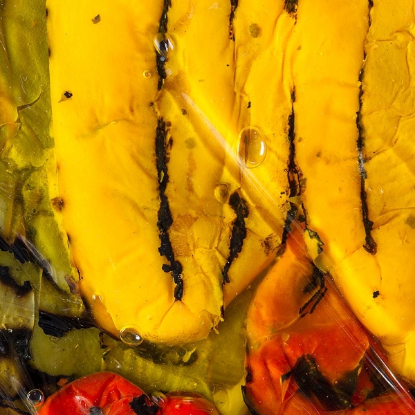 Eingelegte Paprika, gegrillt, in Sonnenblumenöl, 1 kg