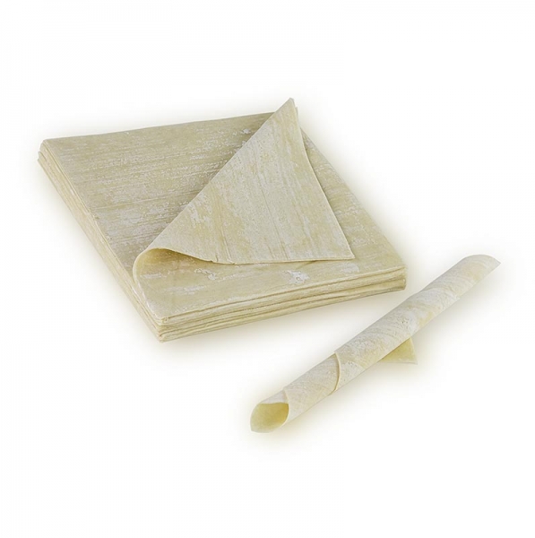 Wan Tan Teig-Blätter, dünn, 16x16cm, TK, 500g, 28 Blatt