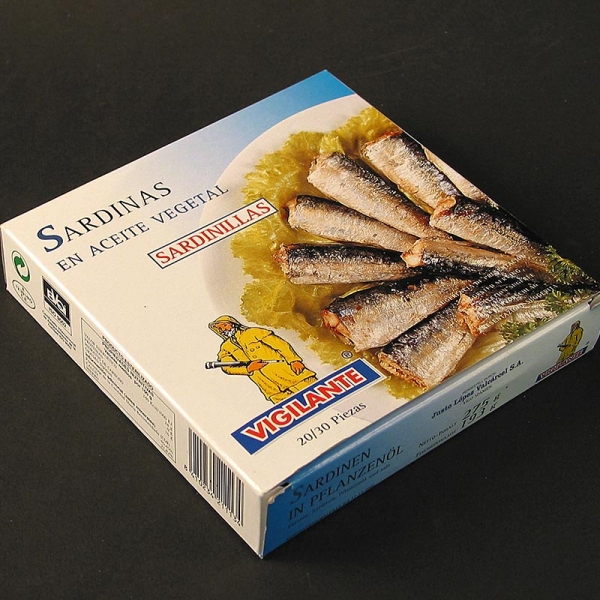 Sardinen, mit Haut und Gräten, in Pflanzenöl, 275g