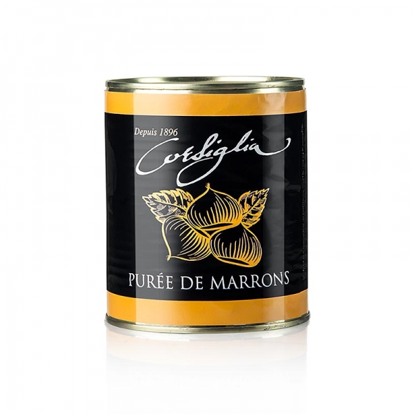 Maronen Püree, fest & ungesüßt (orange Dose), Corsiglia Facor, 870g