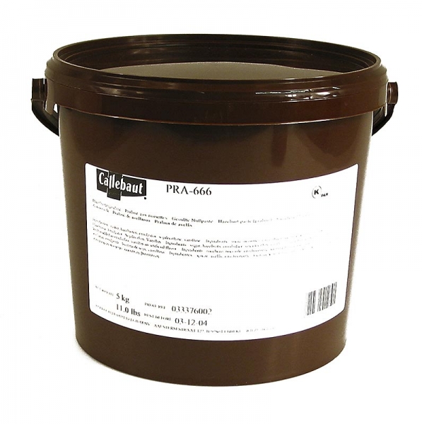 Praliné Masse Haselnuss 50%, gesüßt, Callebaut, 5 kg