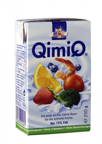QimiQ Classic Natur, zum Kochen, Backen, Verfeinern, 15% Fett, 250g
