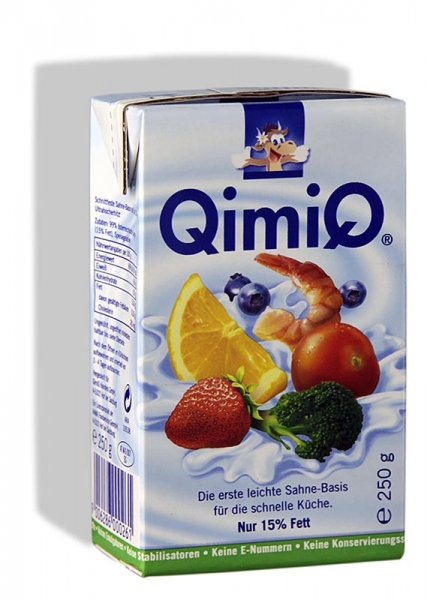 QimiQ Classic Natur, zum Kochen, Backen, Verfeinern, 15% Fett, 250g