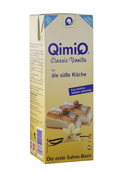 QimiQ Classic Vanille, für die süße Küche, 15% Fett, 1 kg