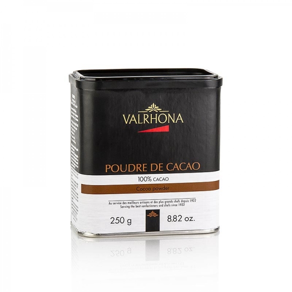 Kakaopulver, stark entölt, 10% Kakaobutter, Valrhona, 250g