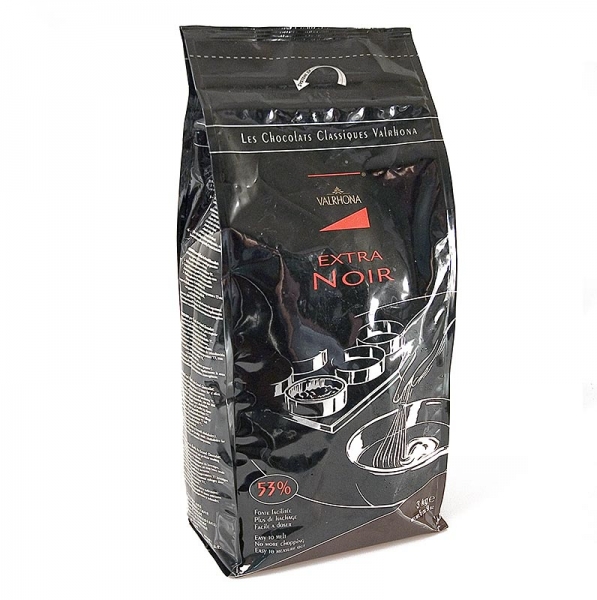 Extra Noir, dunkle Couverture, Callets, 53% Kakao, 3 kg