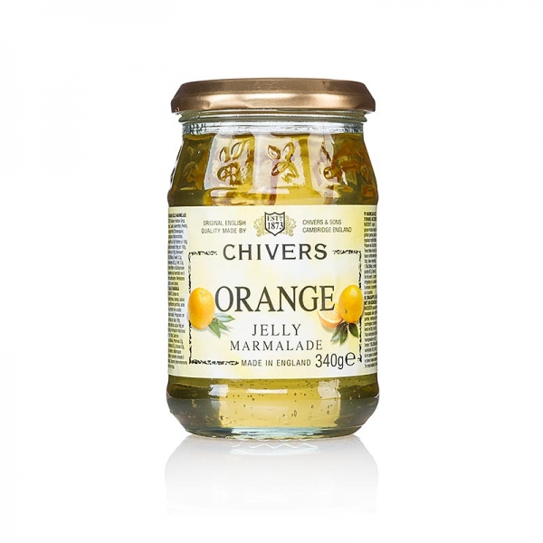 Orangen Marmelade - Gelee mit feingeschnittener Orangenschale, Chivers, 340g