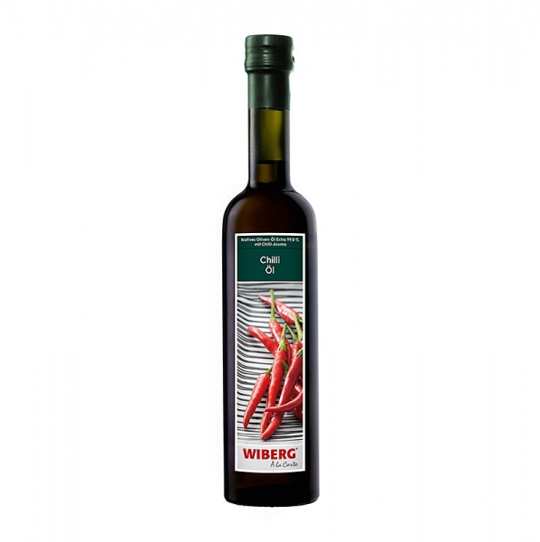 Wiberg Chiliöl, kaltgepresst, Natives Olivenöl Extra mit Chili- und Paprikaaroma, 500 ml
