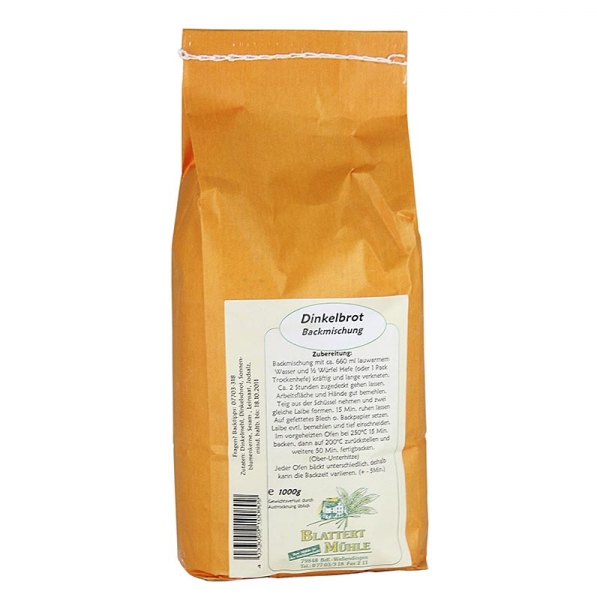 Brot Backmischung Dinkelbrot, Blattert Mühle, 1 kg