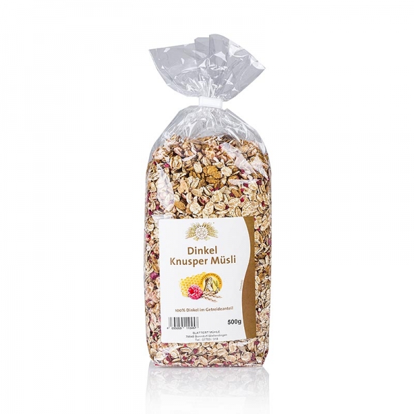Dinkel Knusper Müsli, Blattert Mühle, 500g