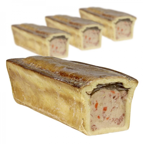 Kalbfleisch Pâté, mit Kalbfleischeinlage und Gemüse Brunoise, TK, 2 kg, 4 x 500g