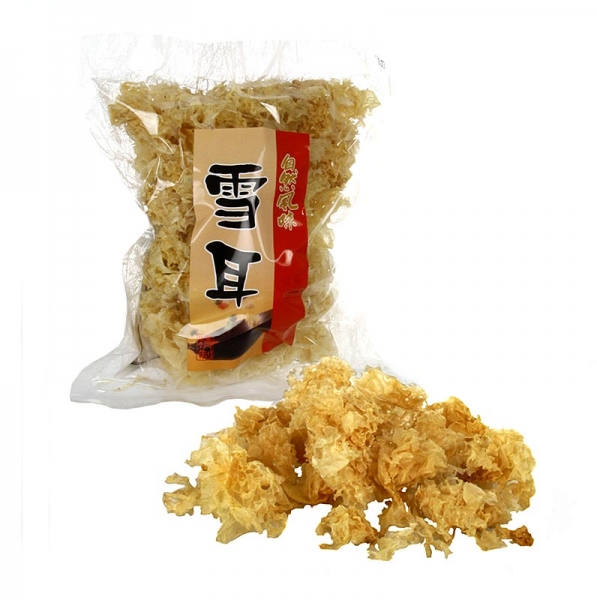 White Fungus - Silberohr, krauser weißer Asiapilz, getrocknet, 100g