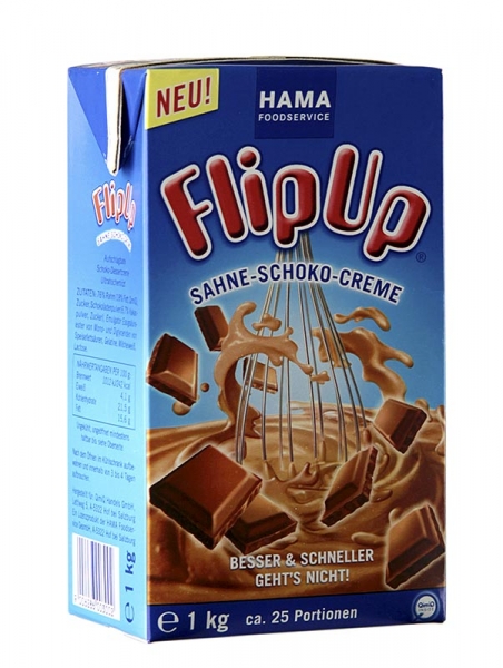 QimiQ Whip Schokolade, kalt aufschlagbares Sahne Dessert, 16% Fett, 1 kg