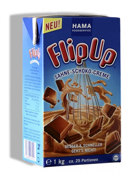 QimiQ Whip Schokolade, kalt aufschlagbares Sahne Dessert, 16% Fett, 1 kg