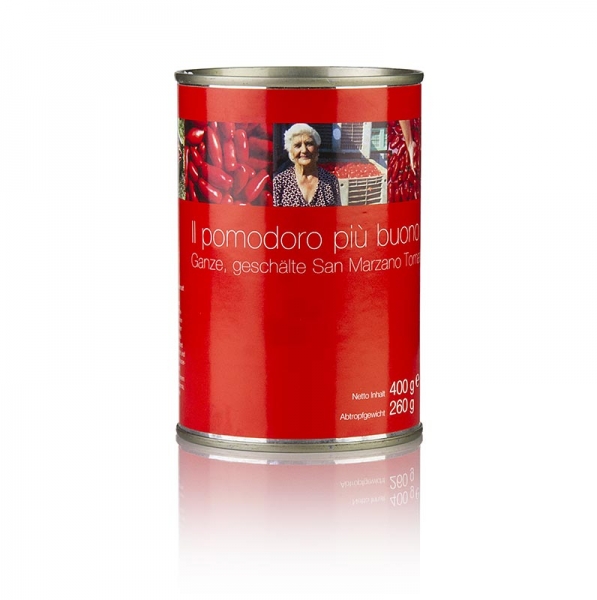 San Marzano Tomaten, ganz, rot, geschält, Kampanien, Italien, 400g