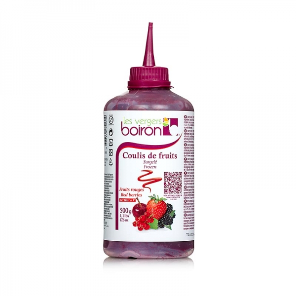 Coulis Rote Früchte, Sauce, 17% Zucker, Squeeze Flasche, TK, 500g