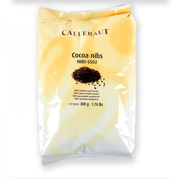 Kakao Grue, gehackte und geröstete Kakaobohnen, Callebaut, 800g