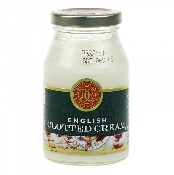 Englische Clotted Cream, feste Rahm-Creme, 55% Fett, 170g