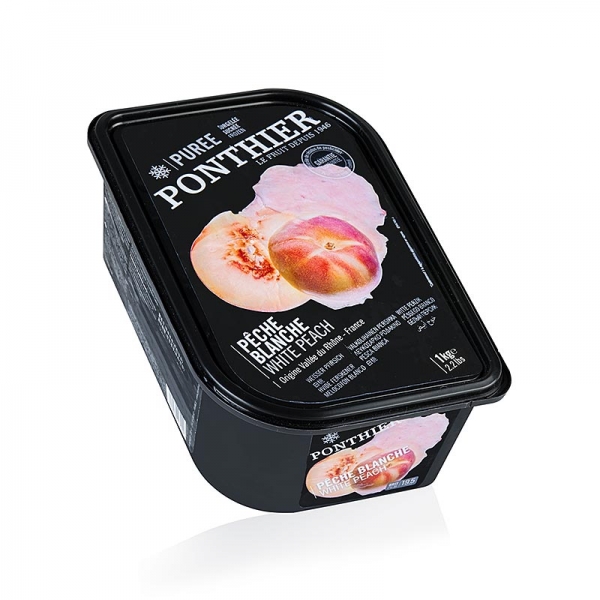 Püree- Weißer Pfirsich, mit Zucker, TK, 1 kg