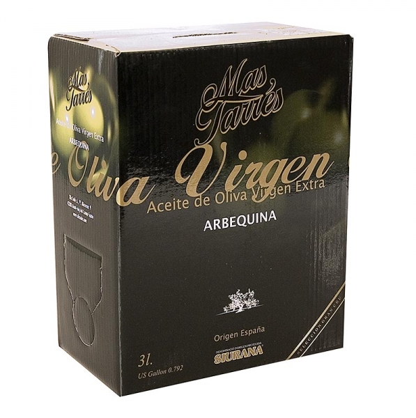 Oliva Verde "Mas Tarrés", Olivenöl Extra Virgen, Arbequina Oliven, DOP Siurana, 3 l