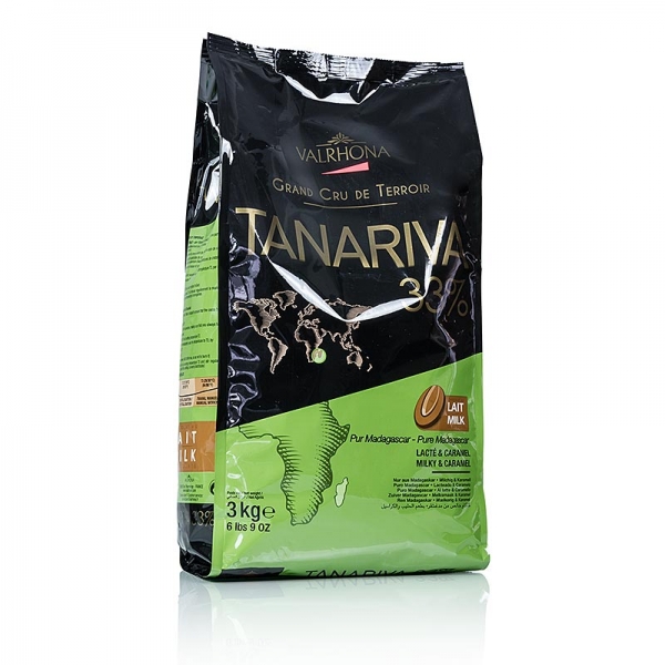 Tanariva "Grand Cru", Vollmilch Couverture, Callets,33% Kakao, Madagaskar, 3 kg
