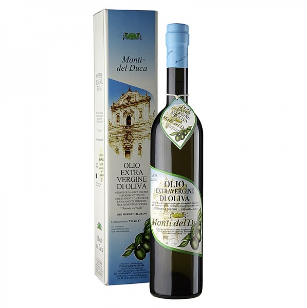 Olivenöl Extra Vergine Auslese "Monti del Duca", zart fruchtig, Caroli, 750 ml