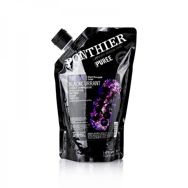 Püree- Cassis, mit Zucker, 1 kg