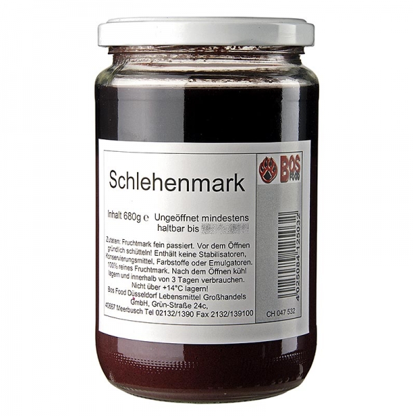 Schlehen/Schwarzdorn-Püree/Mark, fein passiert, 680g