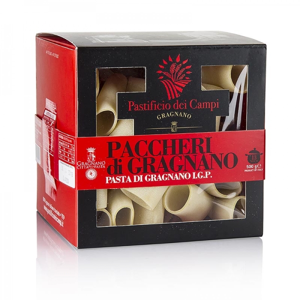 Pastificio dei Campi - No.55 Paccheri, Pasta di Gragnano IGP, halbe Canneloni, 500g