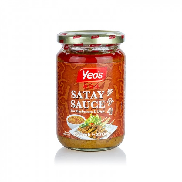 ESCA Nahrungsmittel - Satay Erdnuss-Sauce, für Sate-Spieße, Yeo´s, 250 ml