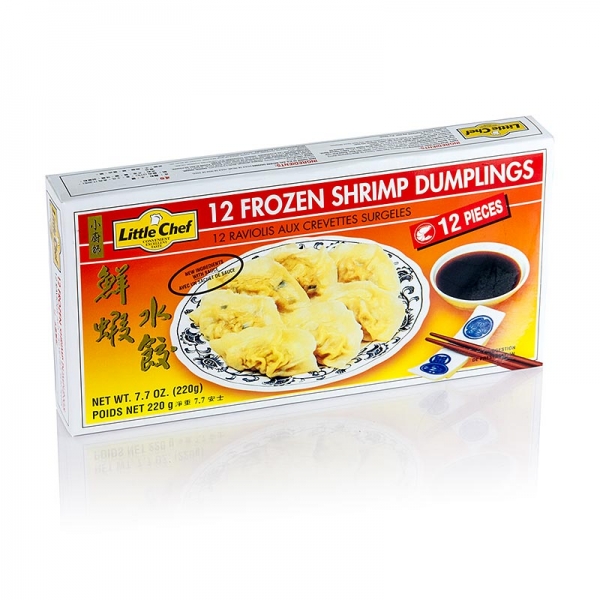 Wan Tan - Gyoza Teigtaschen mit Shrimpsfüllung (Garnelen, Surimi), TK, 220g, 12 x 18g