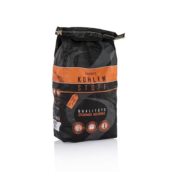 Grill BBQ - Holzkohle "Kohlenstoff", Kayser, 3 kg