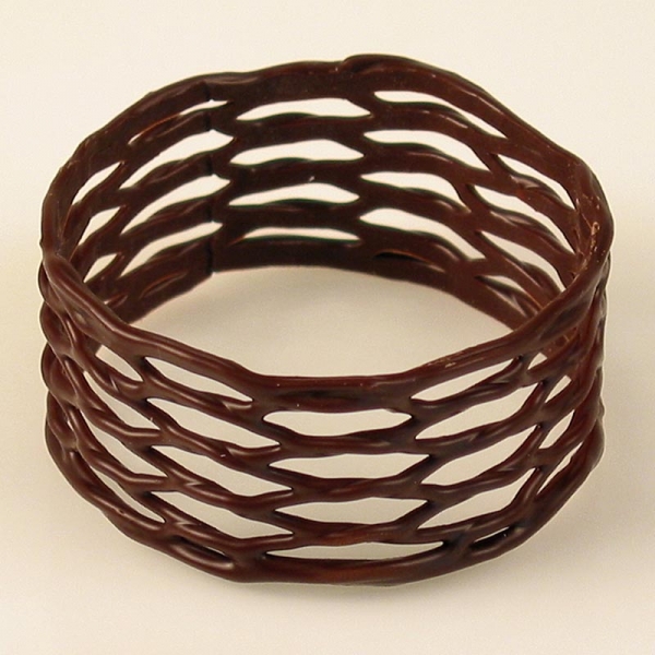 Serviettenringe - klein, dunkle Schokolade, ø 45mm, 30mm hoch, 600g, 100 St