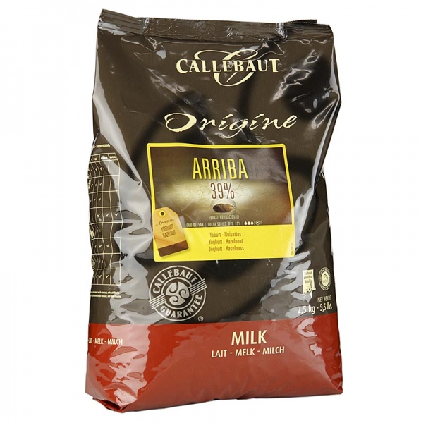 Origine Arriba, Vollmilch Couverture, Callets, 39% Kakao, 25,5% Milch, 2,5 kg