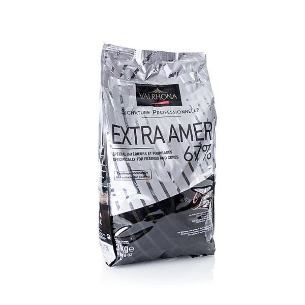 Extra Amer, dunkle Couverture, Callets, 67% Kakao, 3 kg