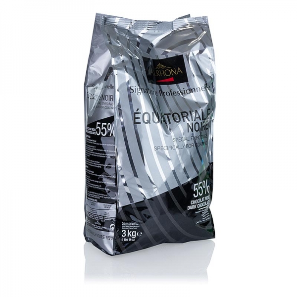 Equatoriale Noire, dunkle Couverture, Callets, 55% Kakao, 3 kg